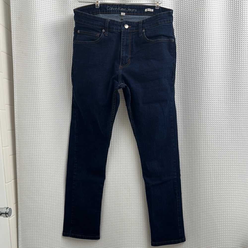 Calvin Klein Men's Dark Blue Jeans